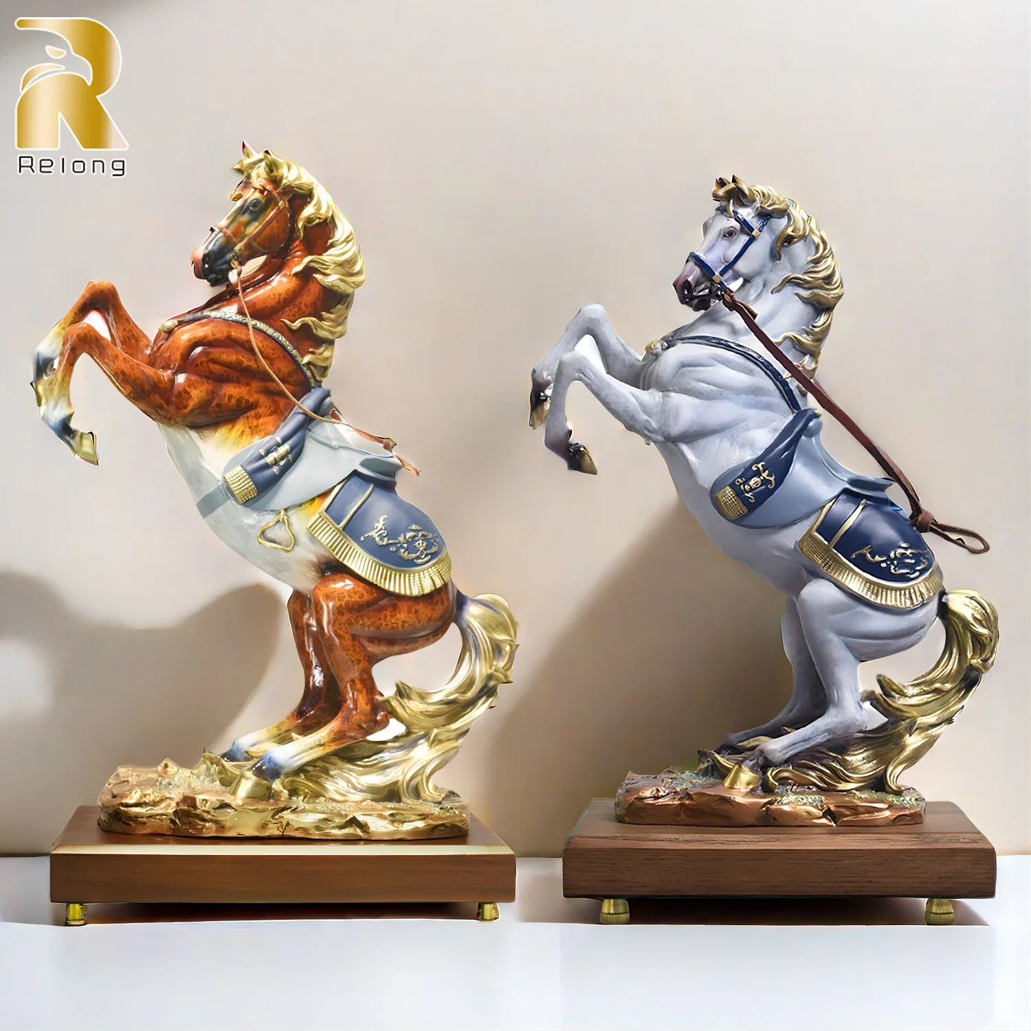 Bronze Horse Statue Casting Horse Bronze Statue Sculpture Animals Art Figurine For Home Decoration Gifts Collection Ornaments