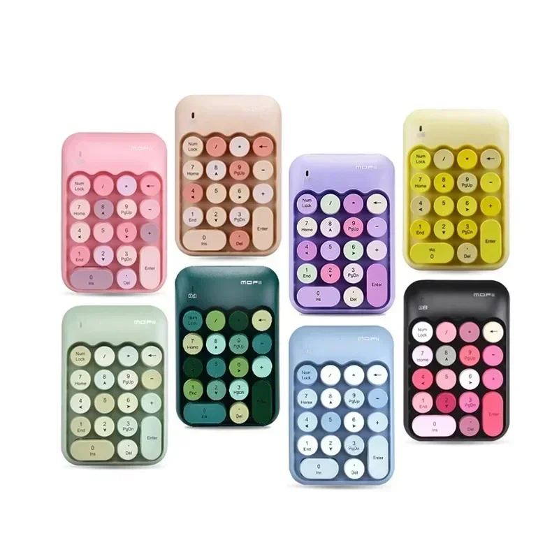 Portable Numeric Keypad Slim Mini 18 Key 2.4 GHz Wireless USB Numeric Keyboard Suitable for Laptop Girls Cute Gift 키보드