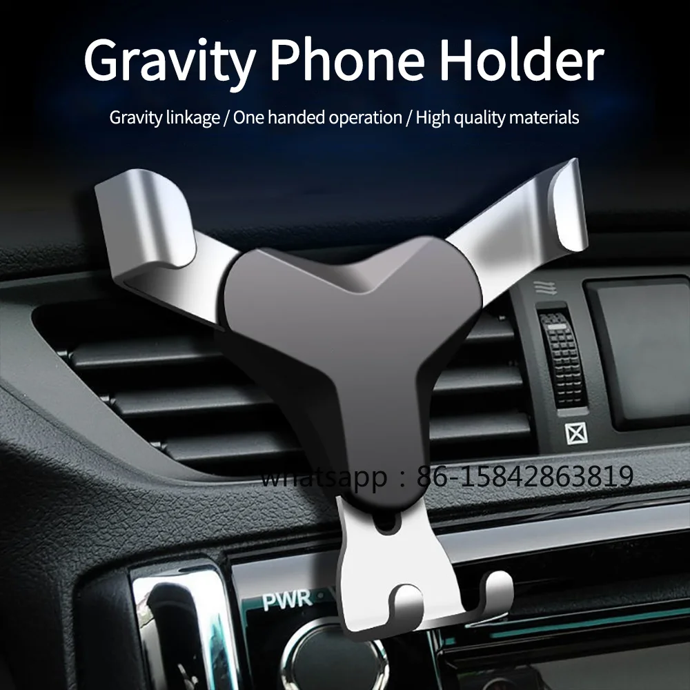 Gravity Car Holder for Phone in Car Air Vent Mount Clip Cell Holder No Magnetic Mobile Phones Stand for IPhone 13 Xiaomi Samsung