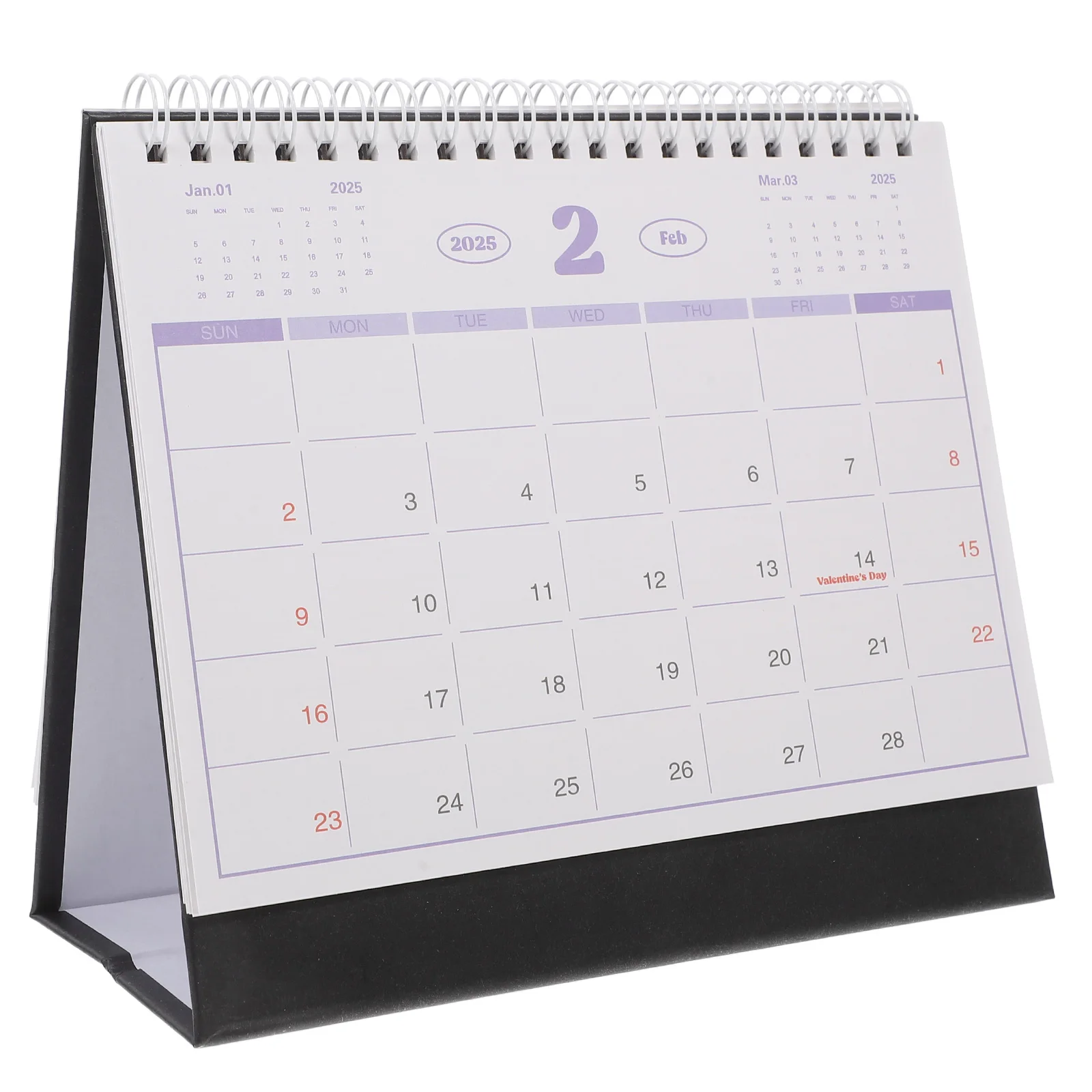 

Simple Desk Calendar Planner 2025 Mini Flip Cute Portable Academic Home Decorative Small Yearly Schedule Note