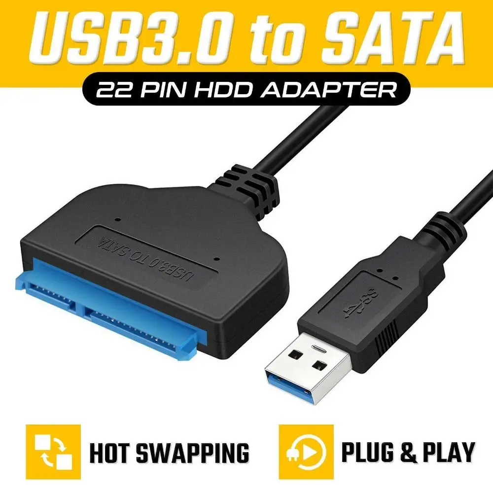 High Quality LED Indicator 2.5 Inch Adapter Cable 22 Pin Converter USB 3.0 To SATA Hard Disk Driver