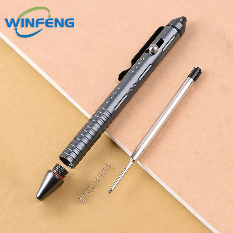 Portable Self Defense Tactical Pen Aviation Aluminum Alloy Emergency Glass Breaker Security Protection Survival Supplies