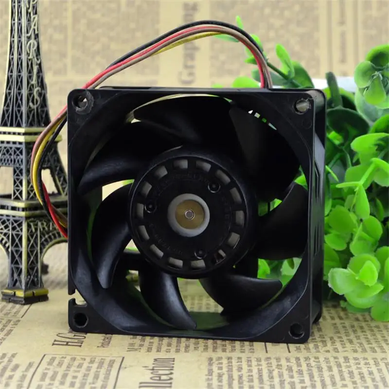 New Cooling Fan For Sanyo 9GV0848P1G13 8038 48V 0.84A 4-wire PWM Temperature Control Fan