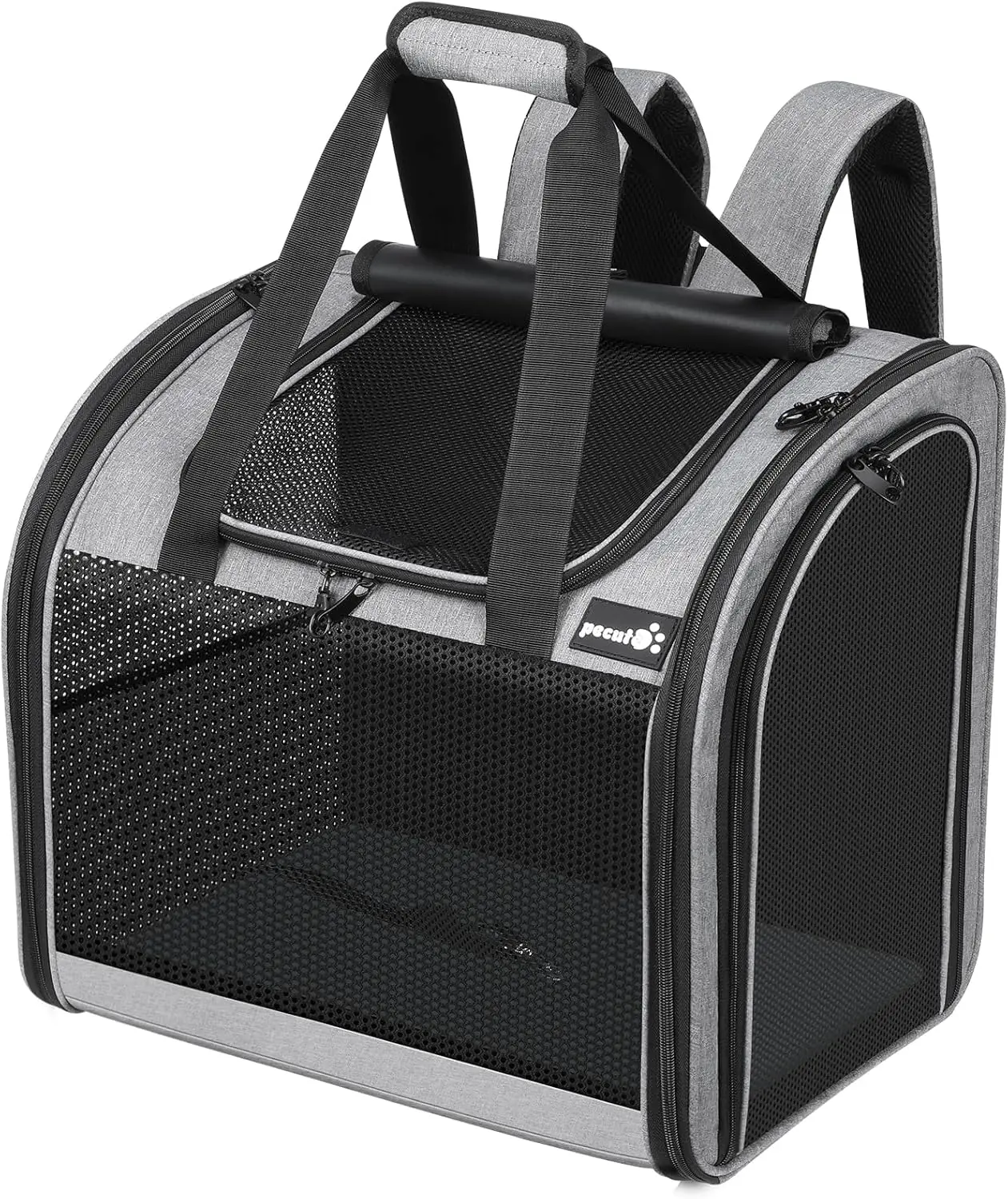 

Просторный рюкзак-переноска для кошек с дышащей сеткой, дорожная сумка с мягкой подкладкой для домашних животных, несколько вариантов переноски