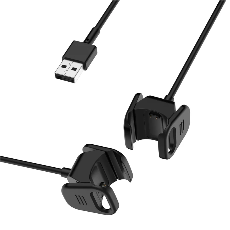 Cabo de carregamento USB para Fitbit Charge 4, Band Port, Line Dock, Carregador Adaptador, 3