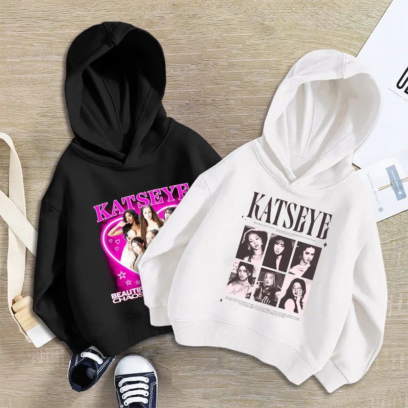 

Fashion K POP K-KATSEYE Thin Hoodie Long Sleeve Boy Girl Clothes Cute Hip Hop Outdoor Wear Exquisite Pullover Kids Birthday Gift