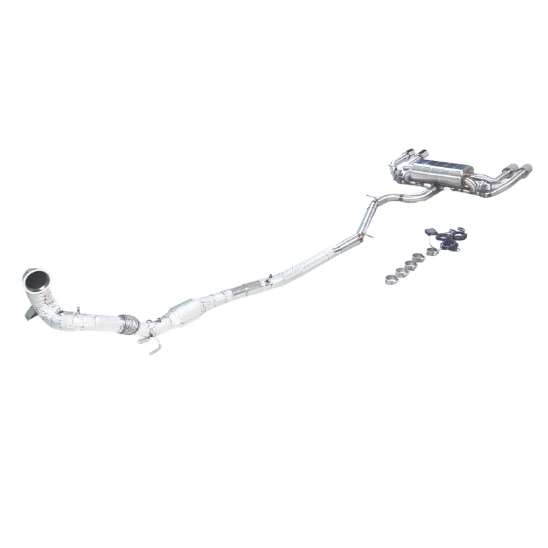 Exhaust System for Seat Cupra Ateca 2.0T with 200 Cell Catalytic Pipe Catted Downpipe and Catback Electric Valve Exhaust Muffler