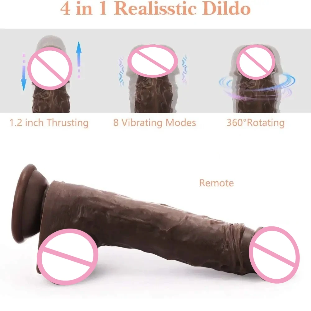 Realistic Dildo Sex Toy for Women G Spot Clitoral Anal Stimulation,Silicone Dildo Vibrator with Strong Suction Cup Adult Toy