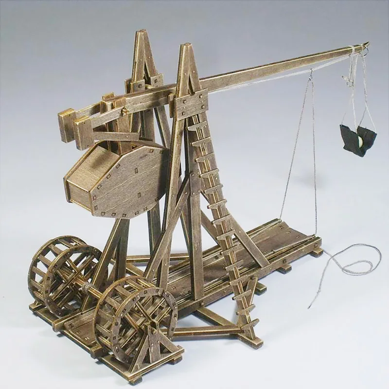 The Age of empires model kits mangonel Trebuchet(Front rotary wheel) Model Include English instruction