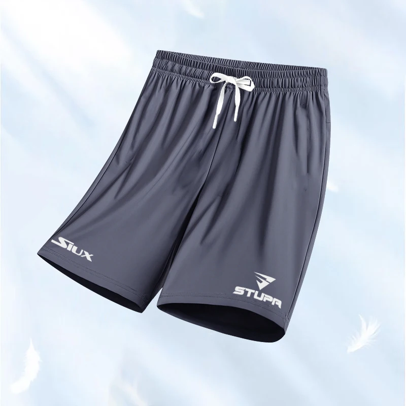 2024 Summer Men\'s Tennis Breathable Shorts Boutique Fashion Gym Men Running Sports Drawstring Shorts Club Game Training Clothing