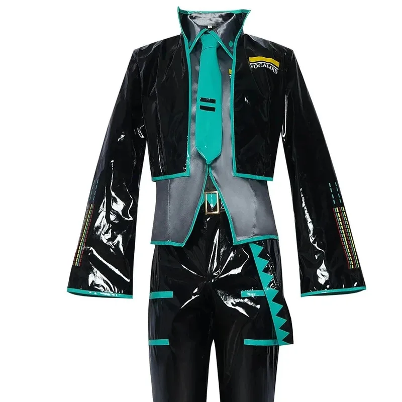 

Mikuo Male Miku Clothes Wig Jacket Shirt Suit Shoes Full Outfit Anime Halloween Costume Women Girls JK Uniform Cosplay goi/6