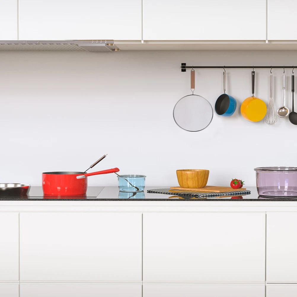 

1Pcs Anti Splash Oil Splatter Guard Premium Oil Proofing Lid Frying Pan Splash Screen Ergonomic Long Handle Cooking Accessory