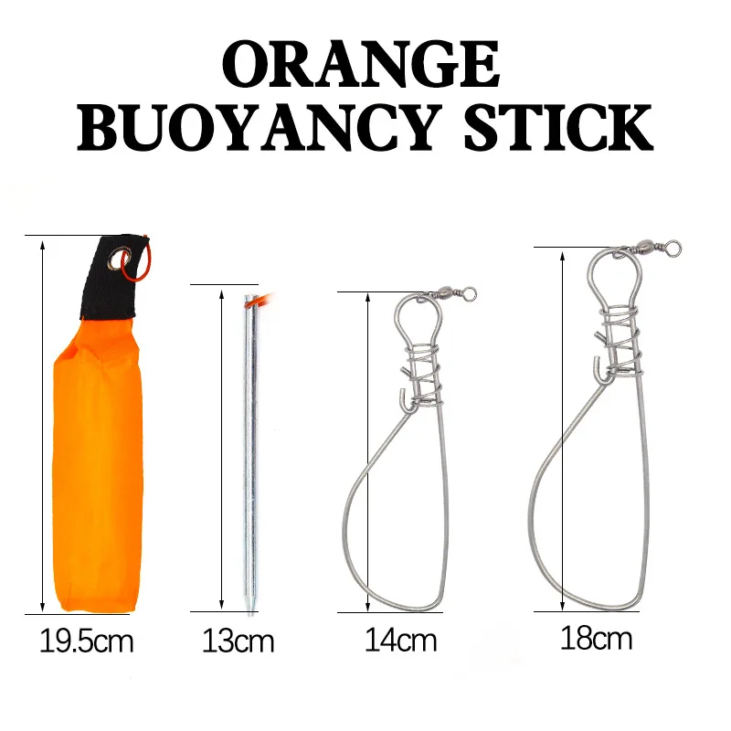 5M Fishing Lock Fish Buckle Tools Fishing Lock Buckle with Reel Stainless Steel Lanyard Fish Lock Belt Fishing Tackle Stringer