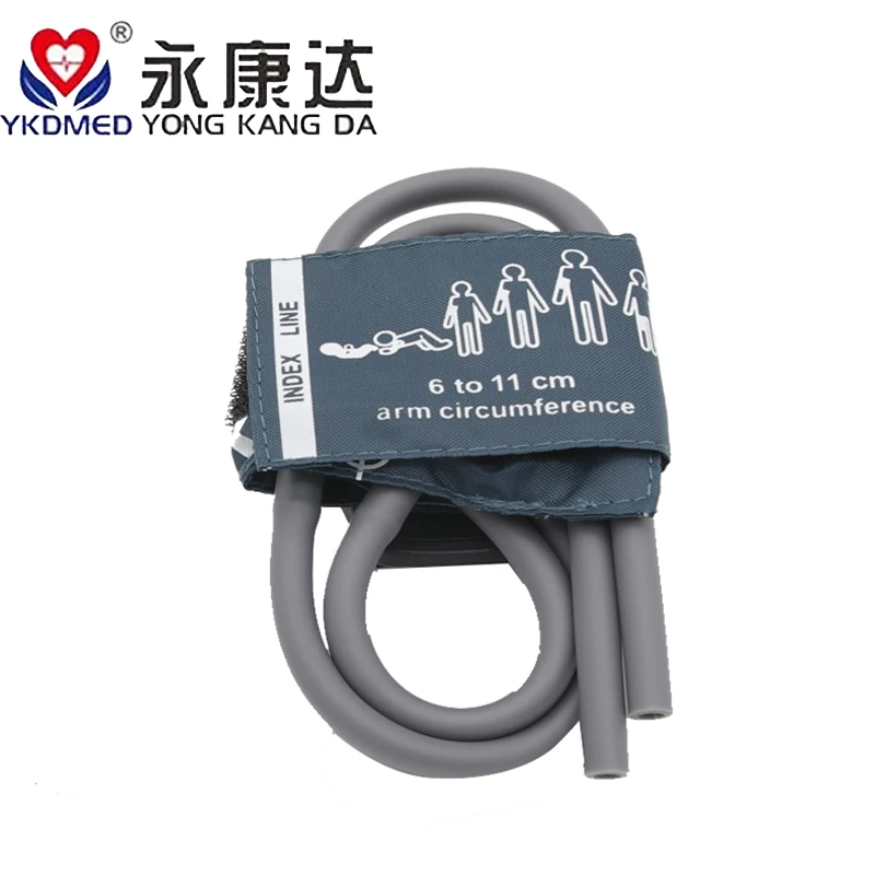 

10PCS/High Quality Blood Pressure Monitor Cuffs Neonate nibp cuff dual Tube 6-11CM