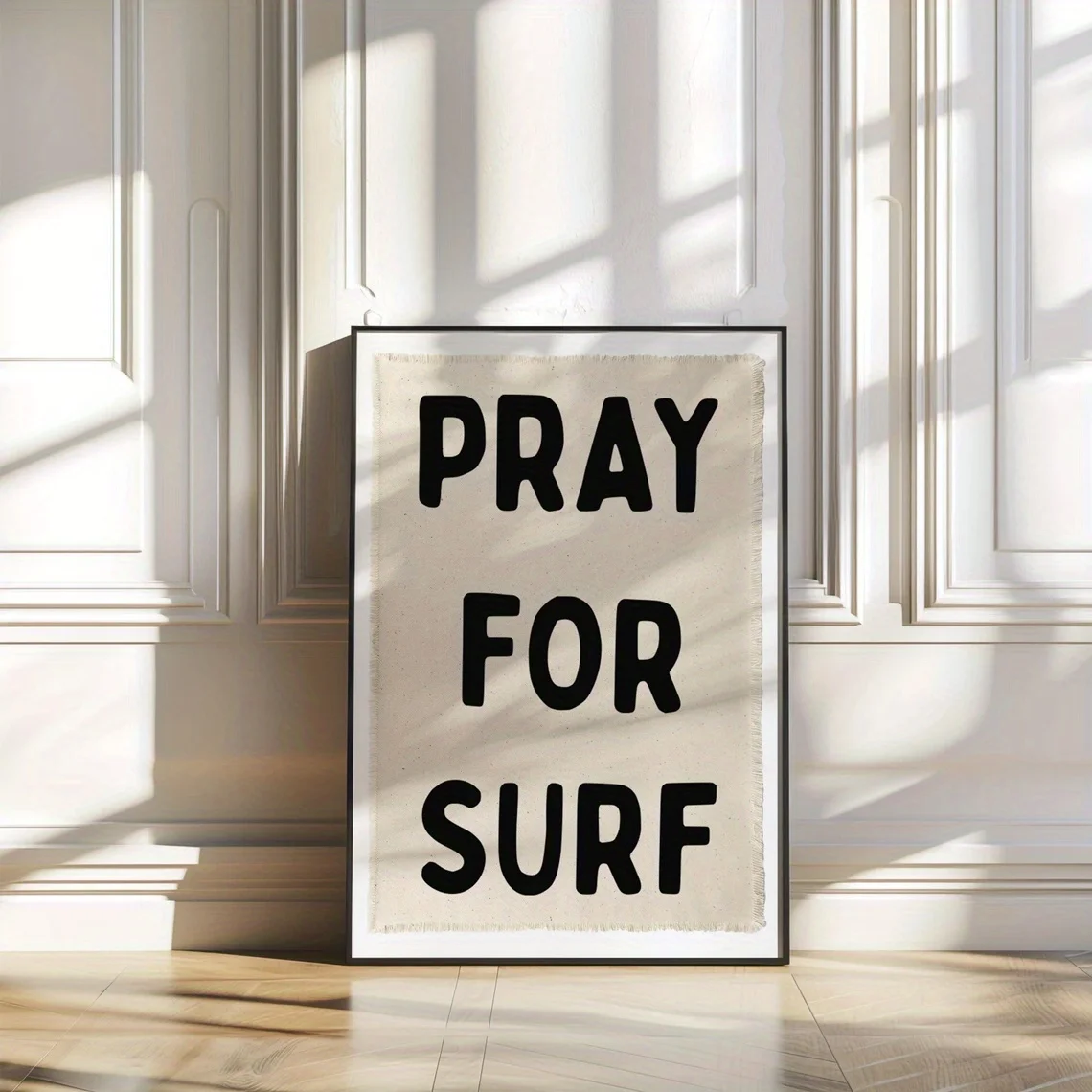 2D Flat, 2D Flat, 1pc Wall Decoration, Retro Poster, Artwork for Surfing Prayers, Bohemian Canvas Painting for Surfers, Decor