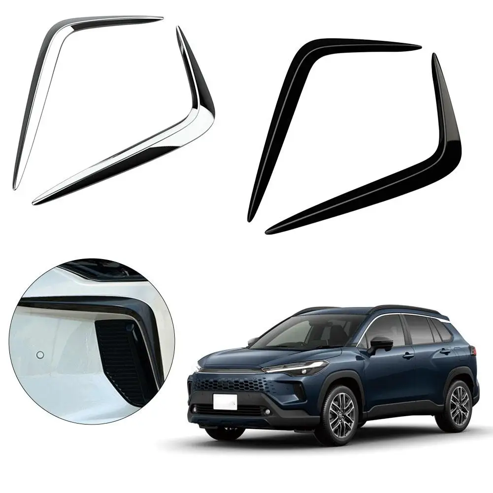 

For 2025 Corolla Cross Front Fog Lamp Bumper Trim Anti-Collision Sticker Accessories P6U2