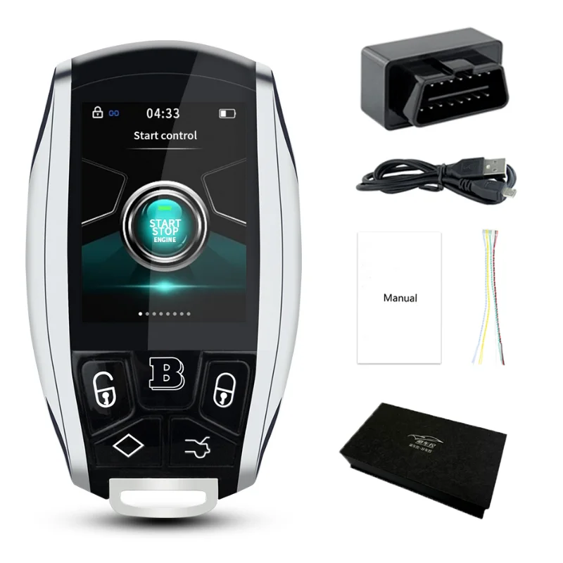 New Smart Remote Control LCD Car Key Universal For all Keyless start Cars High-definition Screen large-capacity Lithium Battery