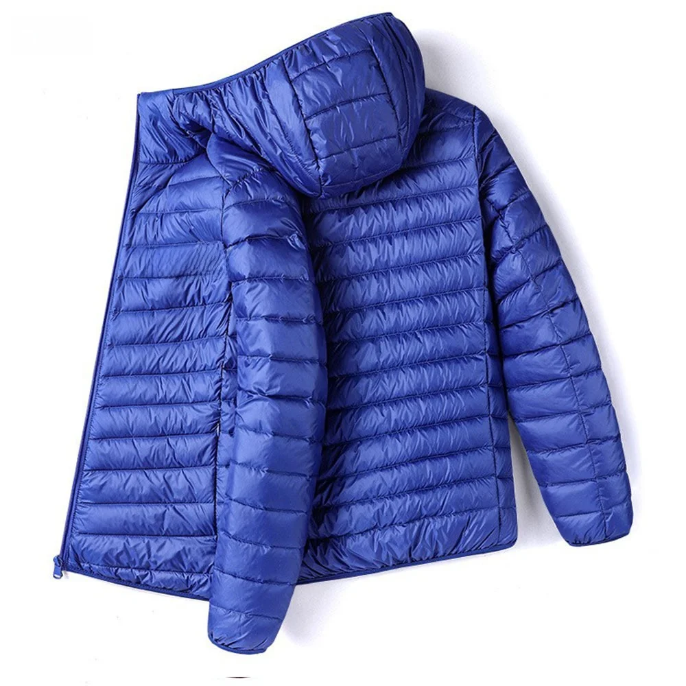 جديد 2024 سترة رجالية عصرية بقلنسوة من القطن Jaet سترة مفتوحة غير رسمية من ألياف البوليستر الدافئة معطف شبابي بسحاب