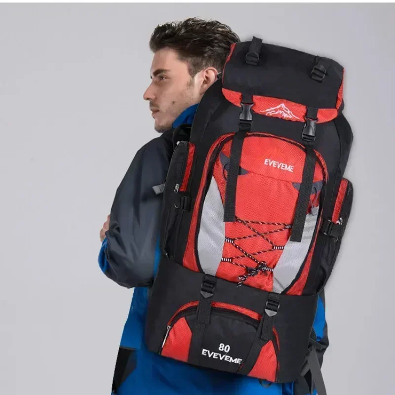 2019 mochilas 80L Camping senderismo mochila bolsa bolsas para deportes al aire libre viaje impermeable hombro hombres escalada pesca mochila