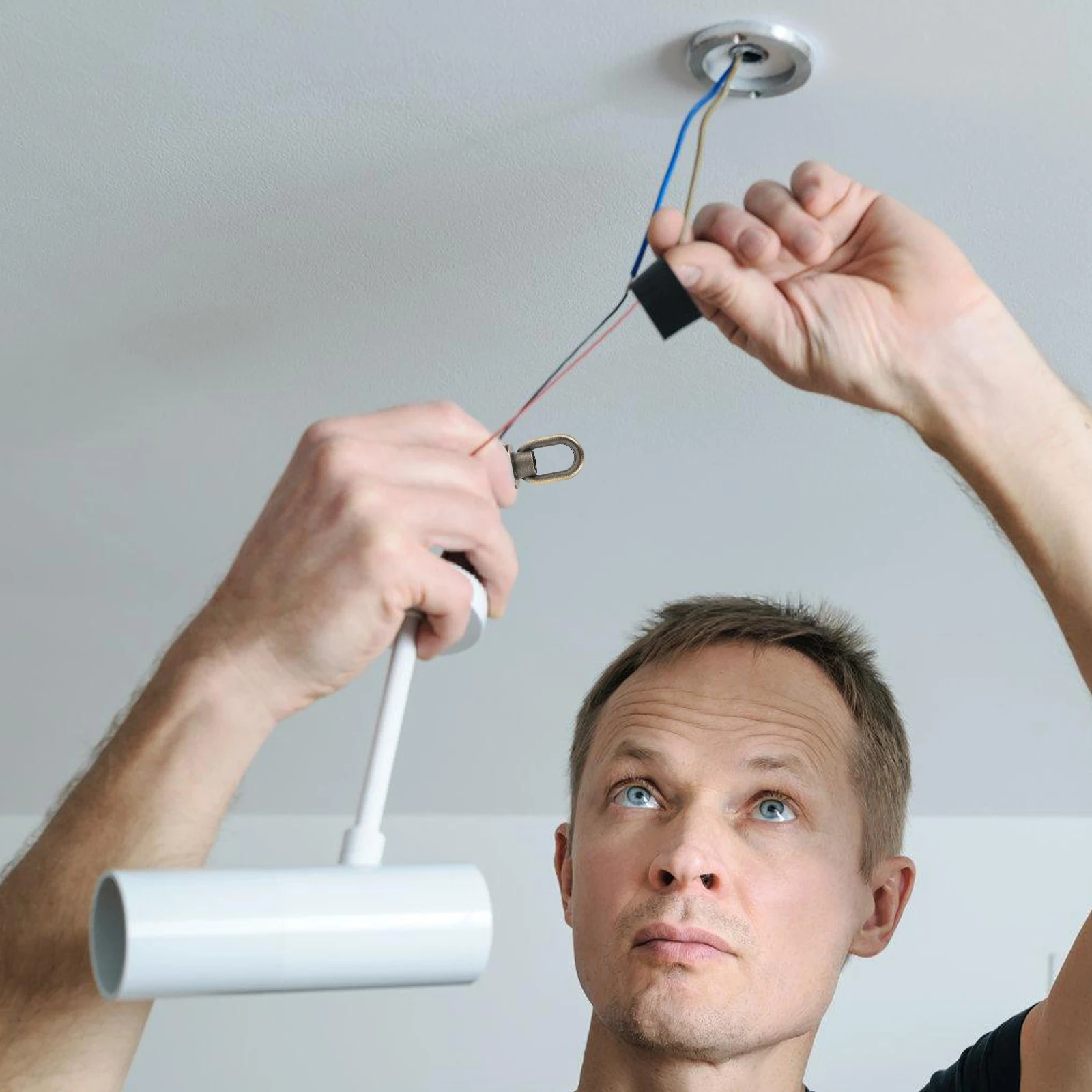 

4pcs Zinc Alloy Lamp Nut Ring Loop Eye Nut Screw Replacement For Pendant Light Hanging Heavy Duty Ceiling Parts