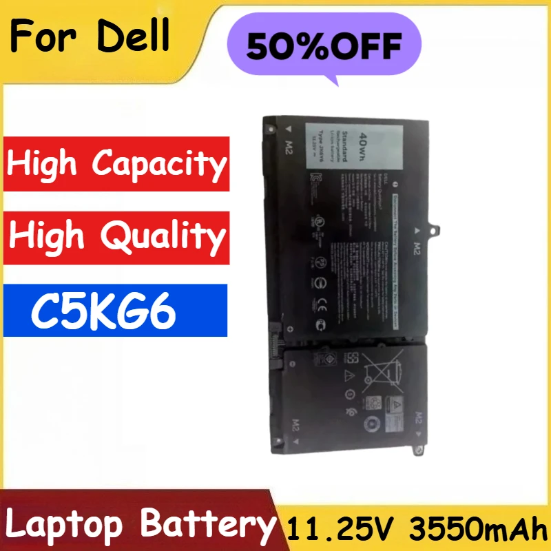 

Новый сменный аккумулятор для ноутбука 11,25 В 3550 мАч C5KG6 для Dell Latitude 3410 3510 Vostro 5300 5301 5401 5402 5501 5502 JK6Y6