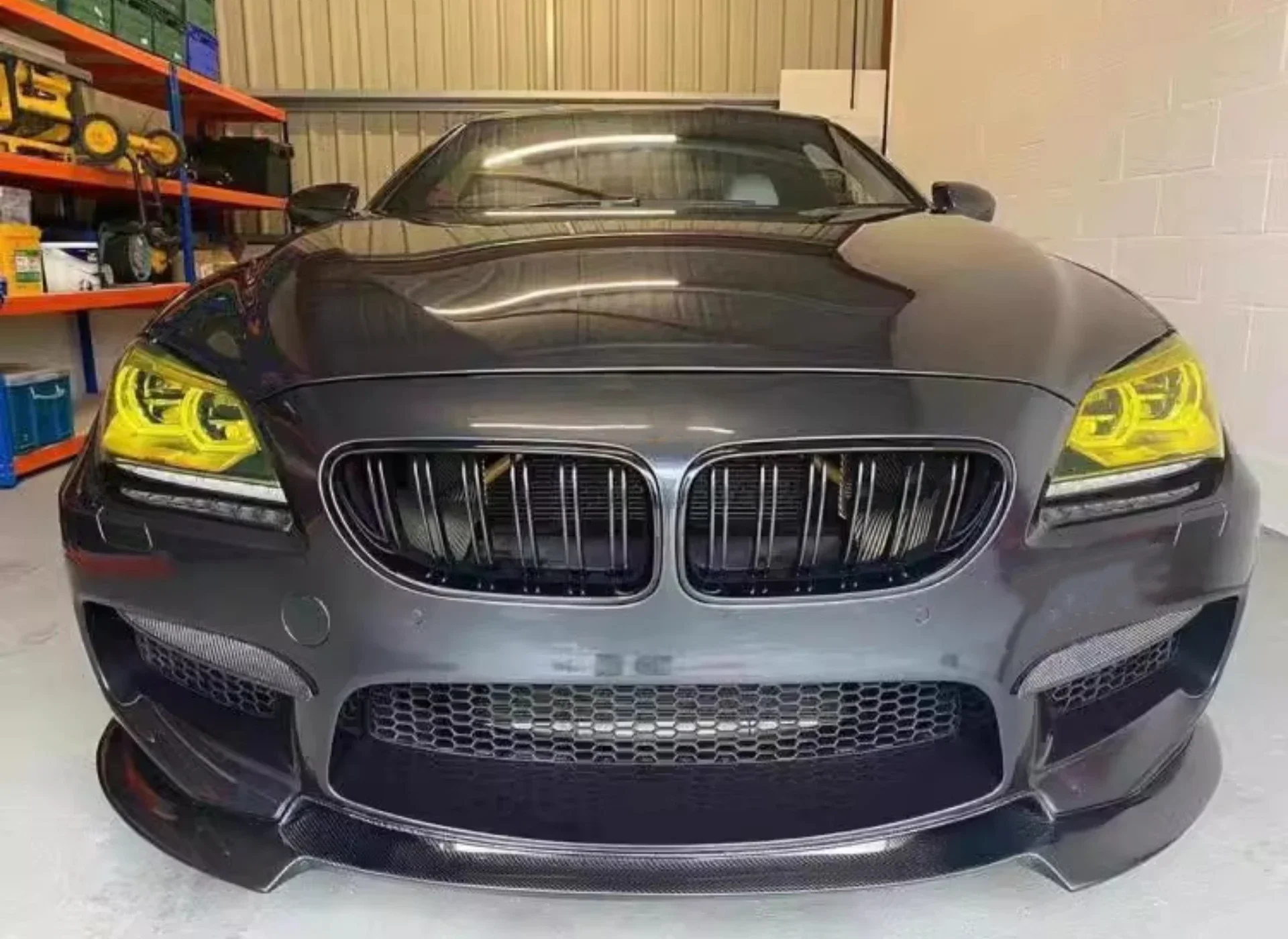 26style Carbon Fiber Front Rear Lip Side Skirt Tail Wing Grille For BMW 6 Series F06 F12 F13 Convert M6 Kit Car Accessories