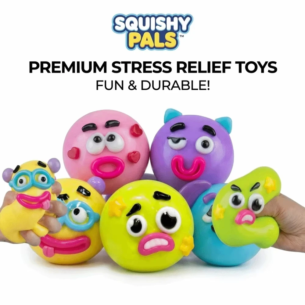 Image of Lustiges, veränderbares Gesichts-Squishy-Spielzeug, langsam aufsteigendes Quetsch-Stressabbau-Fidget-Spielzeug, niedliche Desktop-Dekoration für Kinder und Erwachsene, Geburtstagsgeschenk