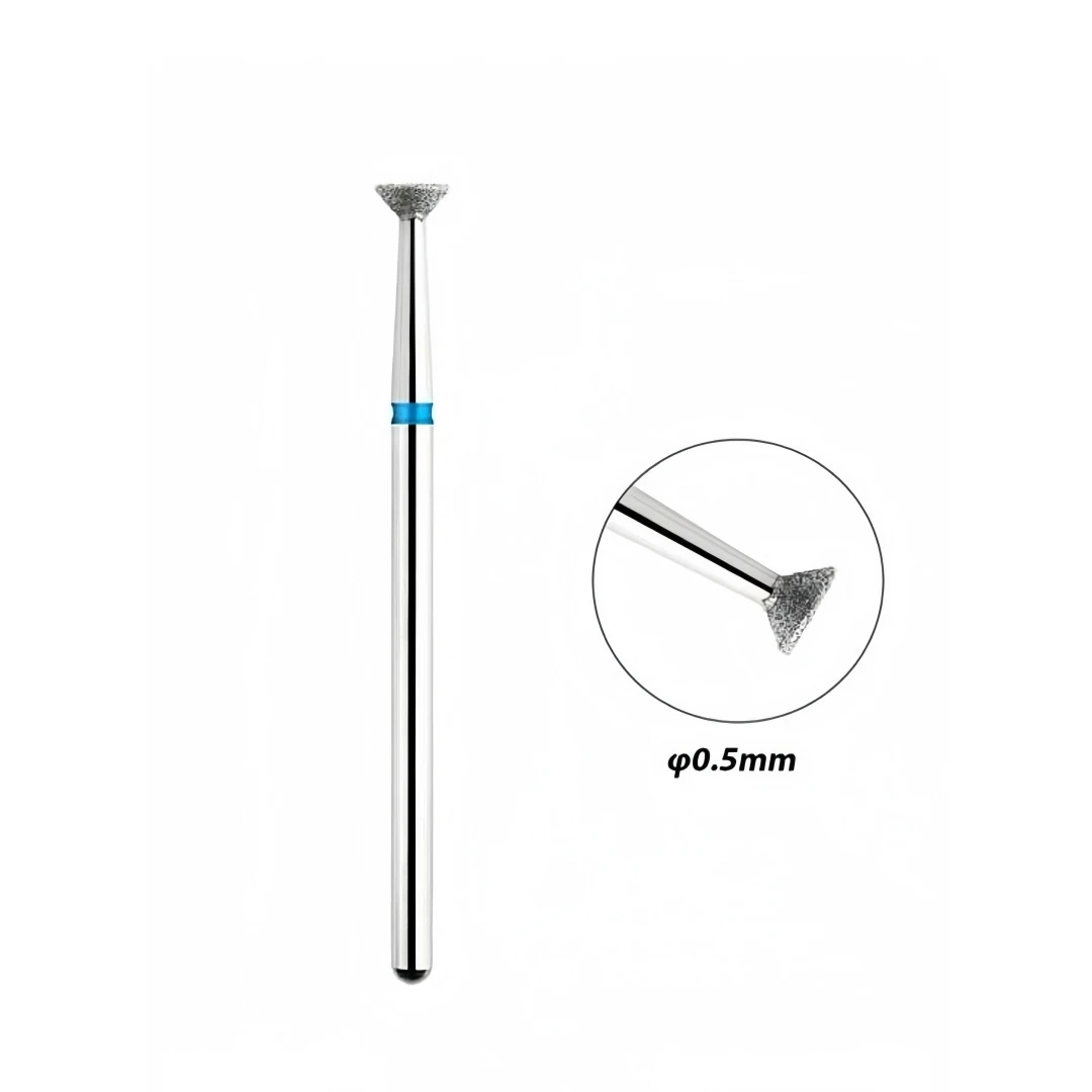 2 قطعة غرامة الماس مسمار لقمة ثقب لهب شكل المطاحن الروسية بشرة نظيفة لدغ الكهربائية مانيكير التدريبات الأظافر اكسسوارات #5