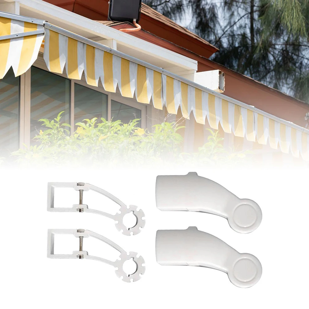 

1Set Awning Brackets With Lids For 40mm Square Tube Retractable Gearbox Support Aluminum Alloy Awning Parts For 40mm Square Tube