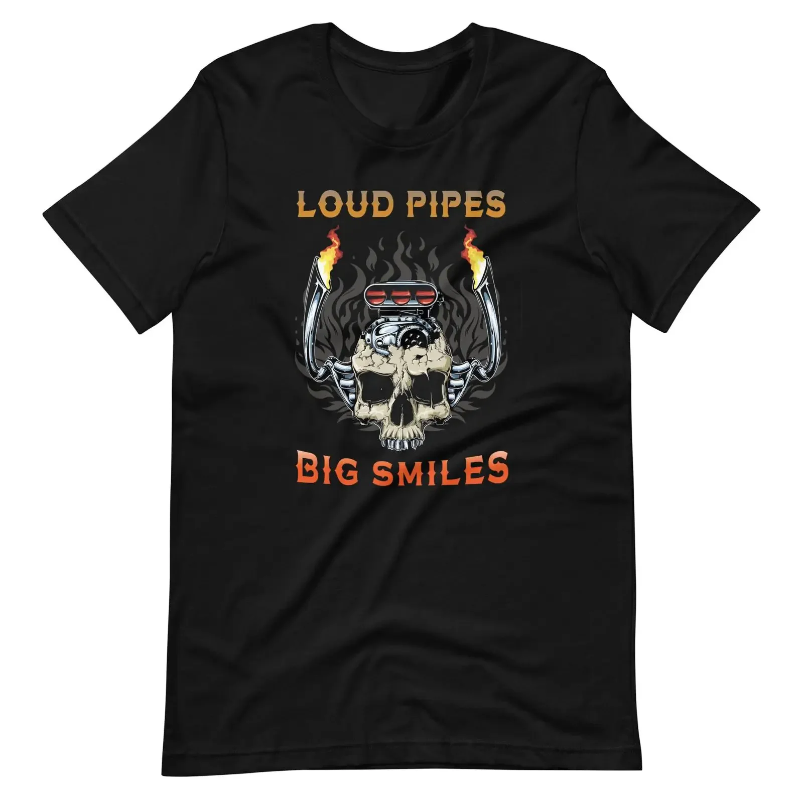 Loud Pipes Save Lives Exhaust T shirt vintage Washed Soft Slightly Stylish Top For Everyday Wear Comfortable fashion graphic