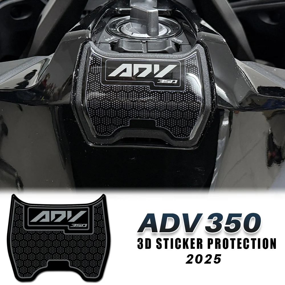 For ADV 350 Accessories 2025 ADV350 Stickers Ignition Area Protection Waterproof Scratch 3D Resin Stickers