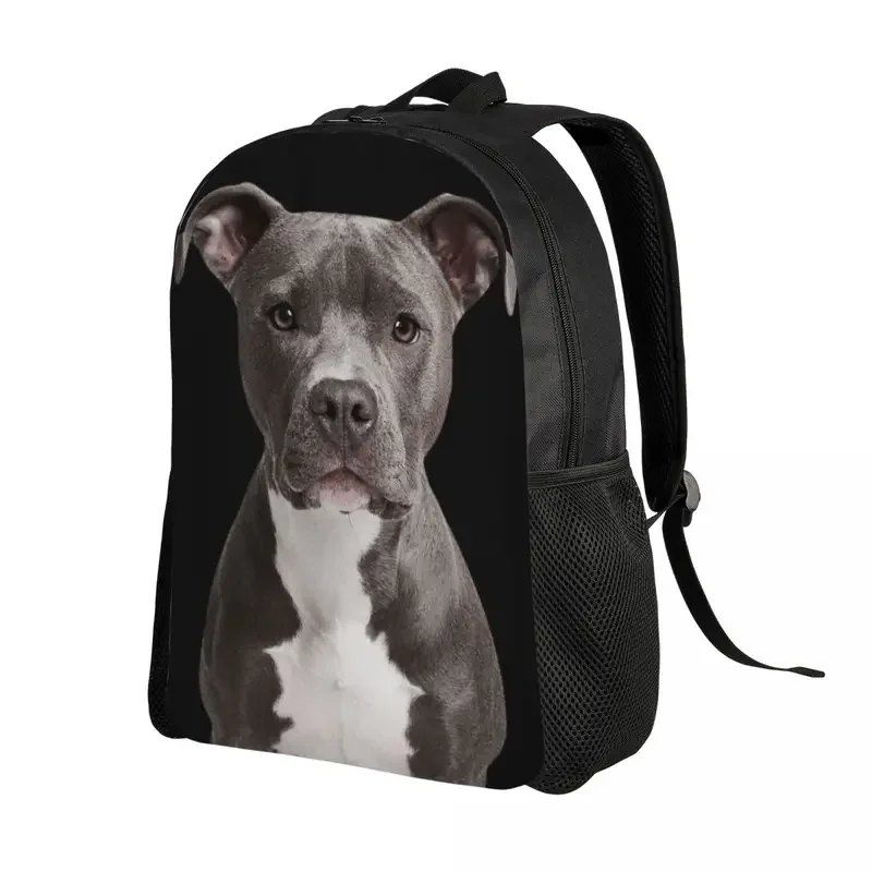 Customized American Pit Bull Terrier Backpacks for Women Men Water Resistant School College Bag Printing Bookbag