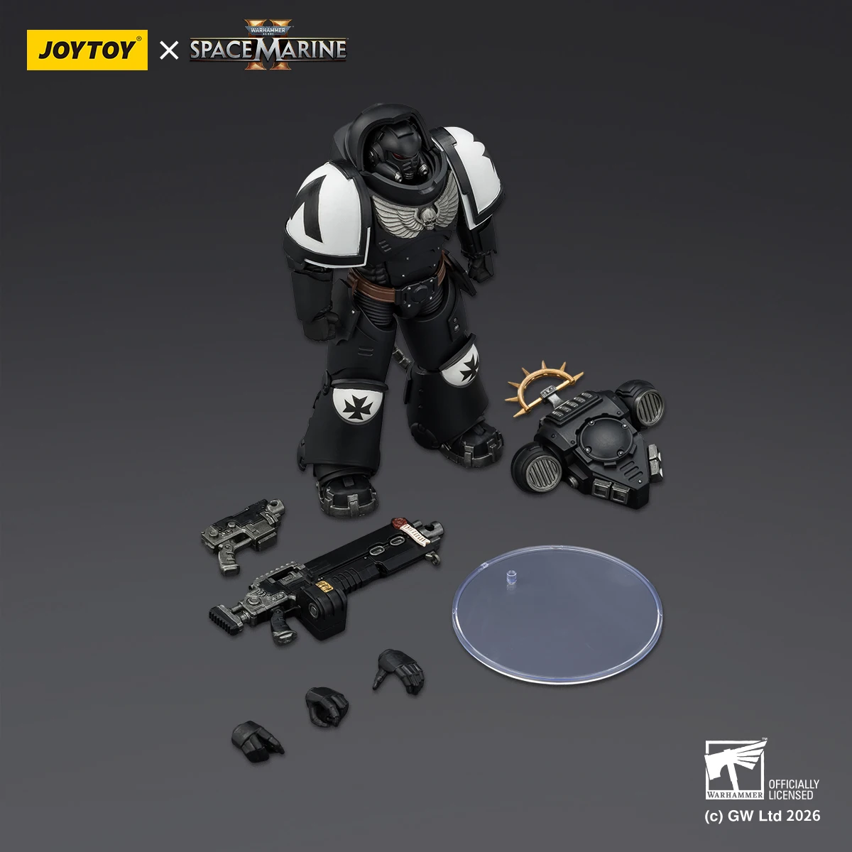 JOYTOY Warhammer 40K Miniatures Ultramarines Space Woves 1/18 Heavy Intercessor Bolt Rifle Pistol Gearticuleerde verzamelfiguur