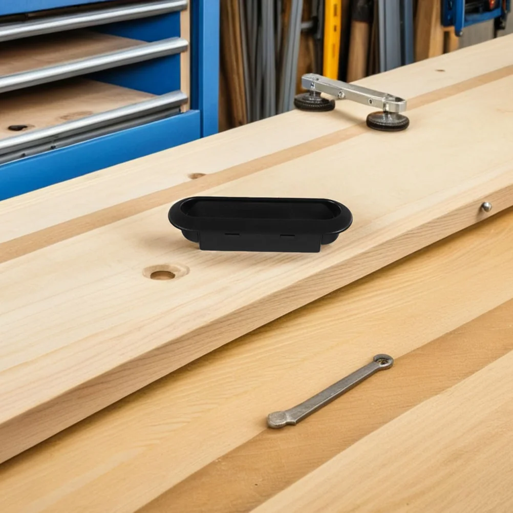 

8Pcs Concealed Drawer Pulls Durable Material for Various Cabinets Wardrobes Sliding Doors Minimalist Design Home Office