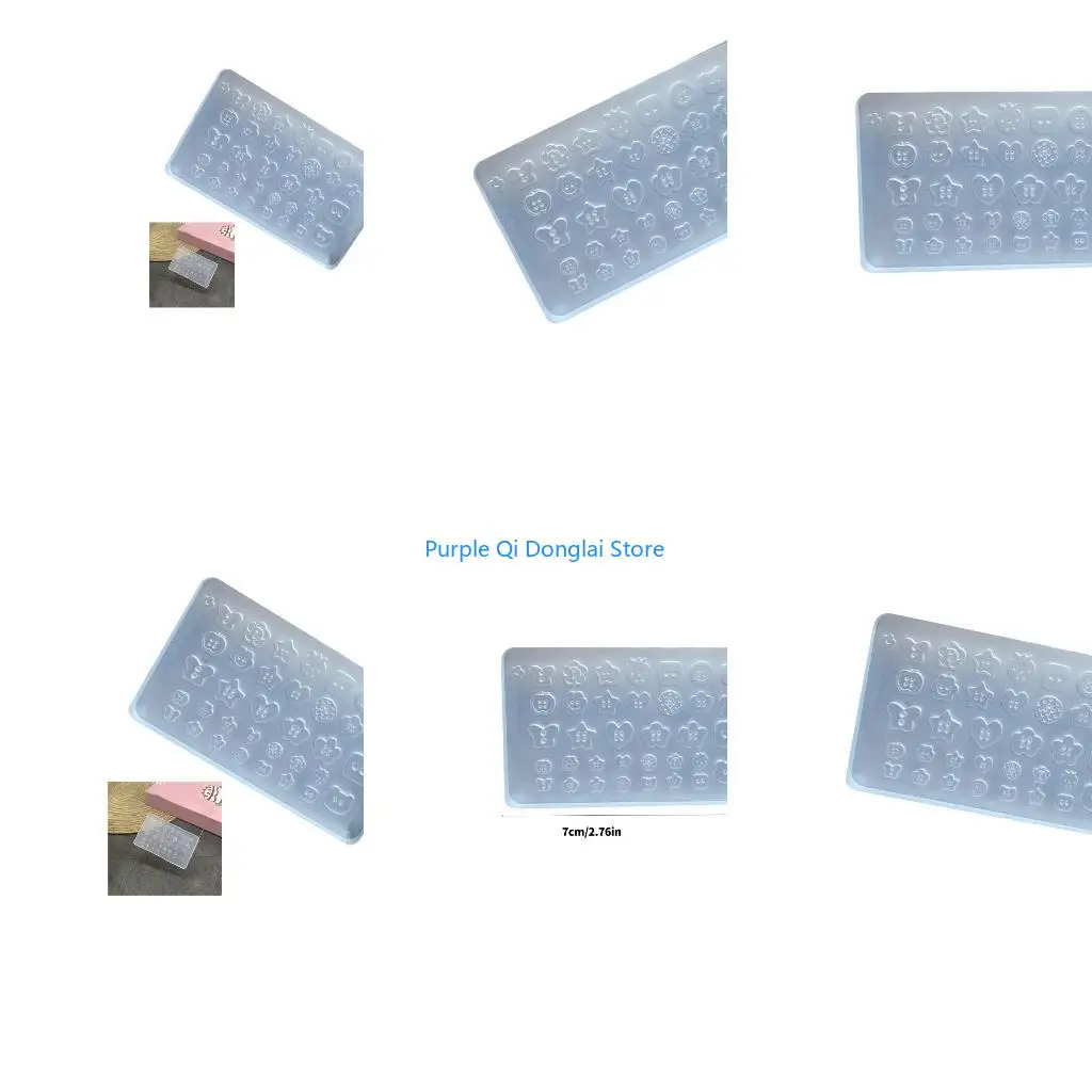 L21E Professional Art Molds Button Small Accessories Mold Decorative Moulds for Salon Manicure Decoration