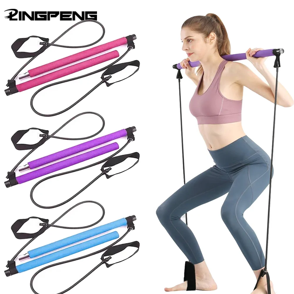 Yoga Fitness Bar - Multifunctional Pilates Bar Combination Fitness Bar