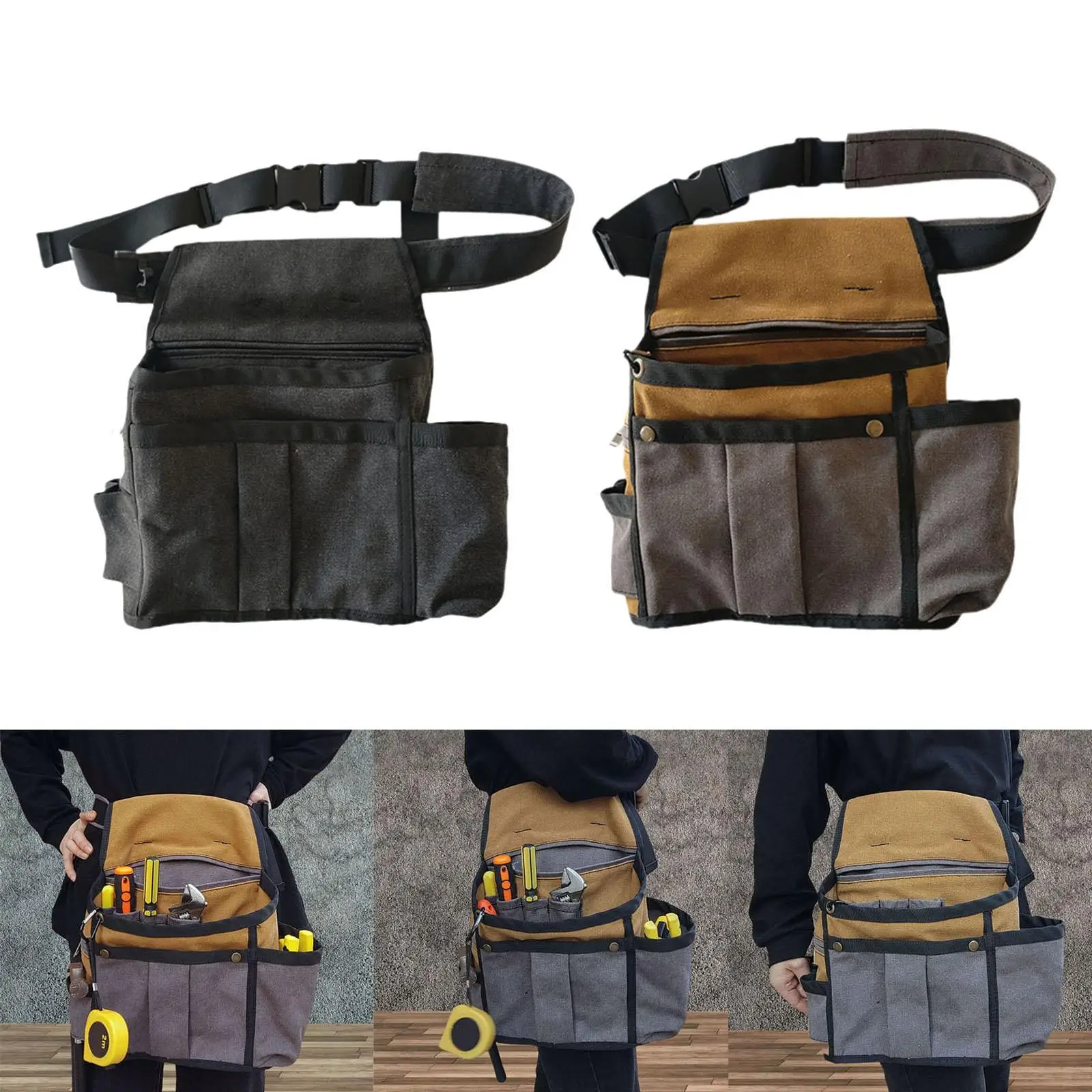 

Electrician Tool Waist Bag Heavy Duty Tool for Plumbers Electricians