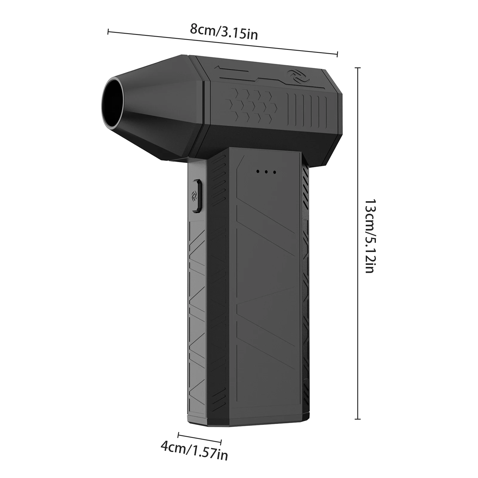 Ручной вентилятор с турбовентилятором, высокоскоростной аккумуляторный струйный вентилятор, бесщеточный двигатель, 110000 об/мин, автомобильная сушилка, инструмент для очистки клавиатуры, сжатый