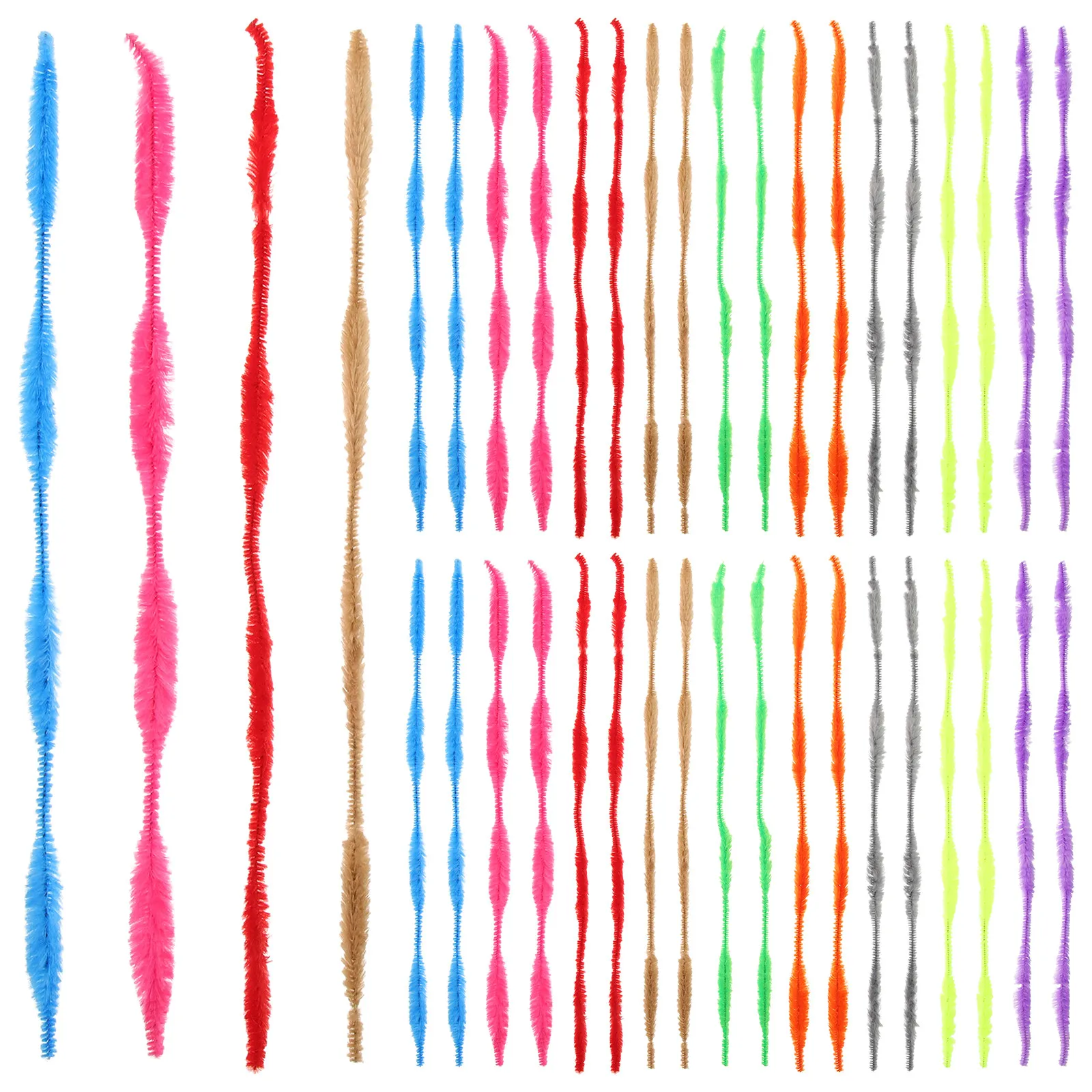 

200Pcs DIY Twisting Rods Thick Colorful Wave Sticks Kids Creative Craft Supplies Kindergarten Educational Fun Twisting Rod