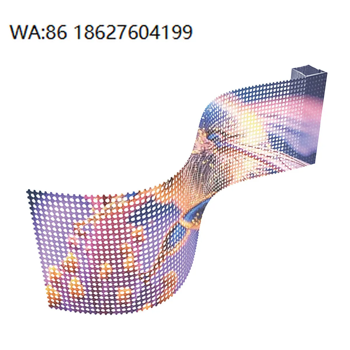 Transparent Film LED Module Invisible Full Color Screen Airport Education Indoor Display Panel