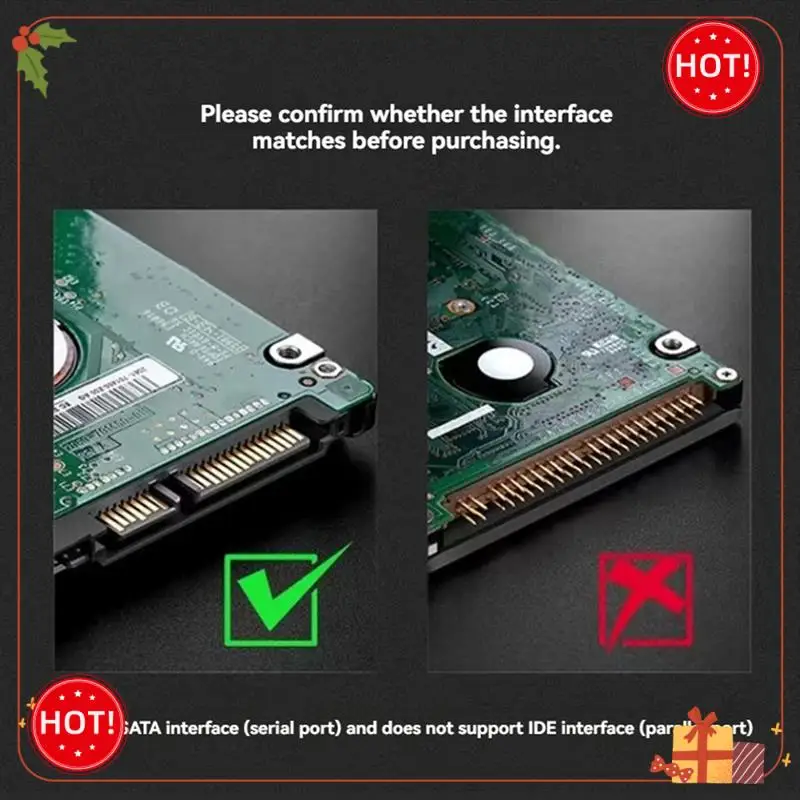 

Durable-Type C HDD Enclosure 2.5 Inch SATA SSD Hard Drive Case External Enclosure Transparent Mobile External HDD Case