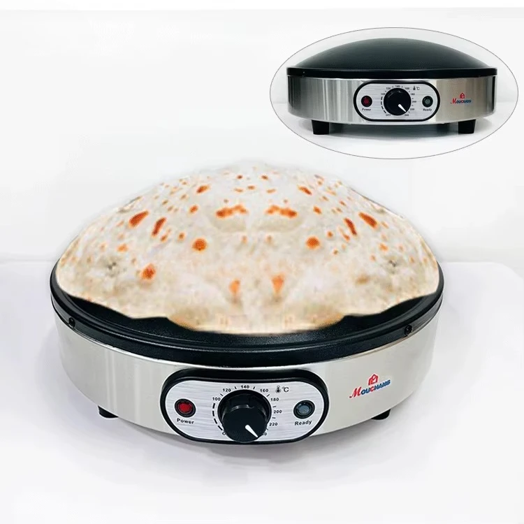 

Factory Price 16 Inch Electric Saj Bread Maker with Non-stick Plate with Stainless Steel Body