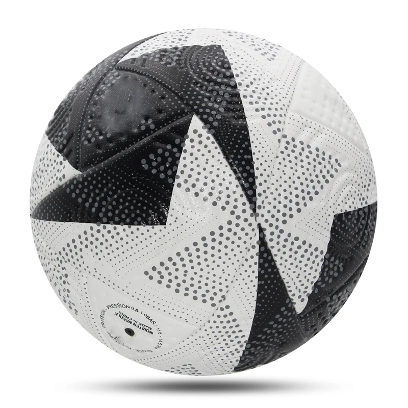 Palloni da calcio Formato professionale 5 PU Senza cuciture Resistente all'usura Allenamento Calcio Uomo Sport all'aria aperta Lega Pallone da calcio