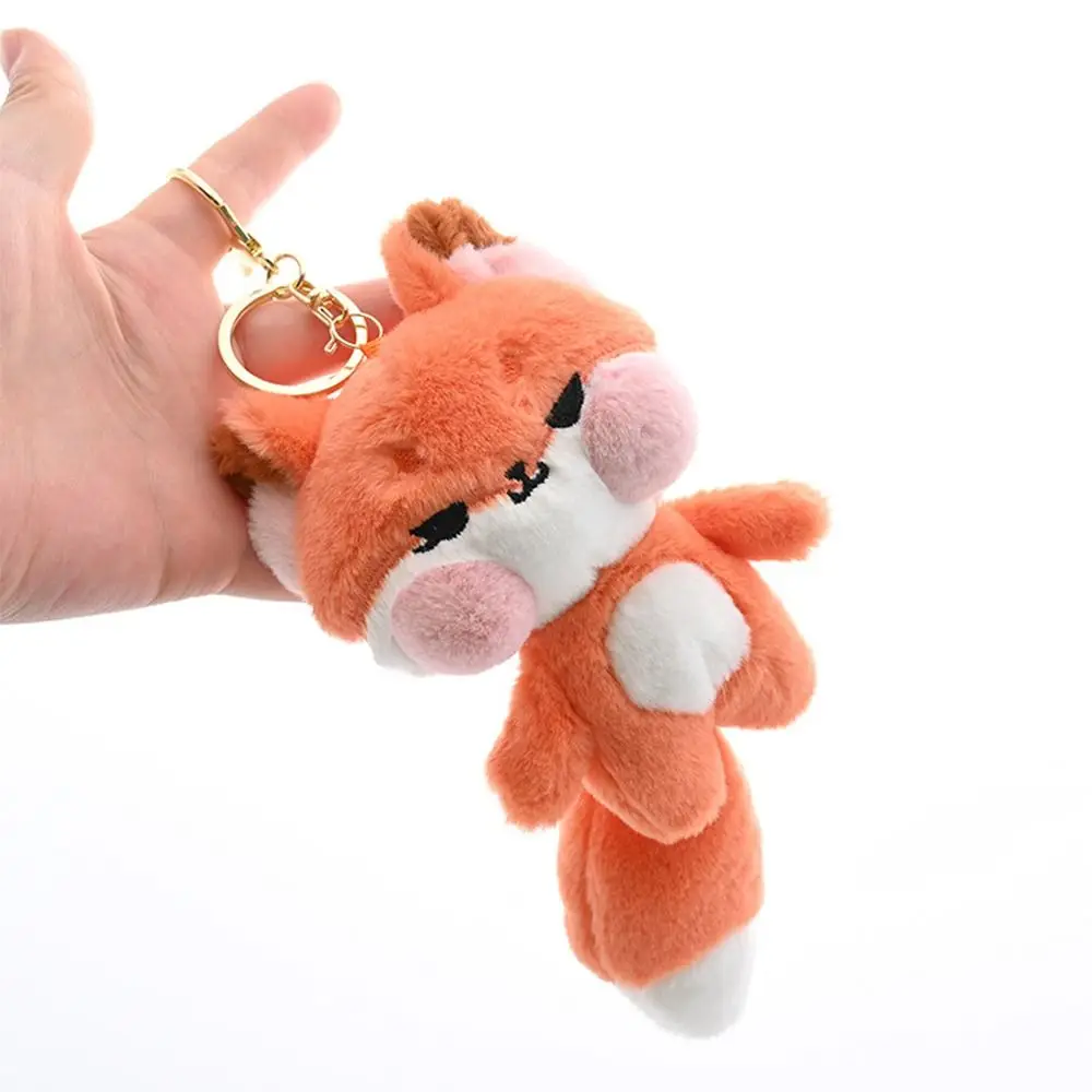 Cartoon Red Panda Pendant Multicolor Drop Ornament Little Raccoon Plush Doll Car Ornament Hanging Decoration Raccoon Keyring