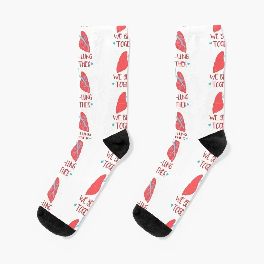 We Be-Lung Together Socks sheer floral Stockings man basketball Mens Socks Women's