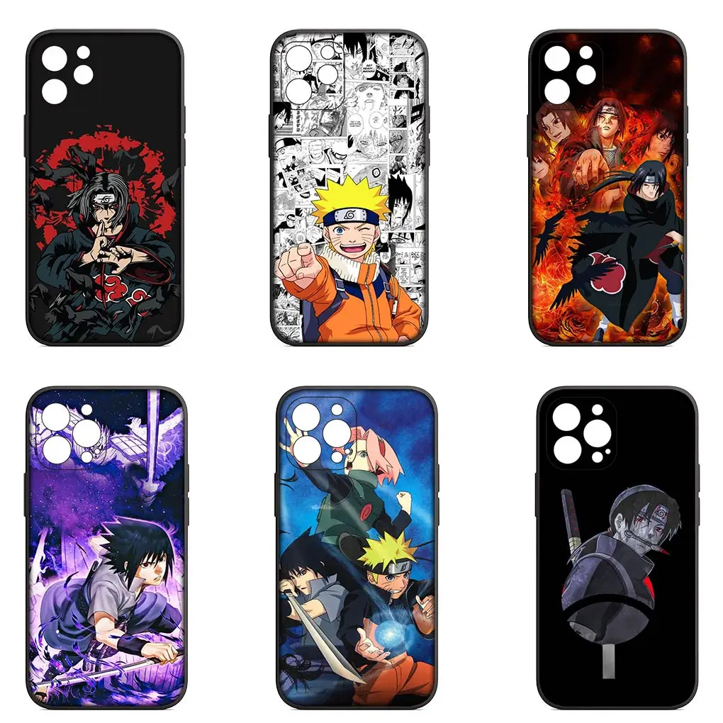 Sasukes Itachis Akatsukis Uchihas Soft Casing for Apple iPhone 11 16 Pro XS Max X XR 6 7 8 6S Plus + SE 2022 8+ Cover Phone Case