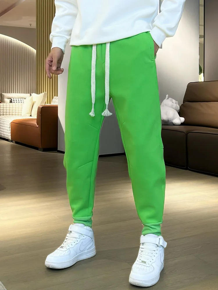 

Candy Casual Pants Men's Loose Fit Versatile Sweatpants Autumn Winter New Arrival Youth Faion Long Pants Bundled Cuff