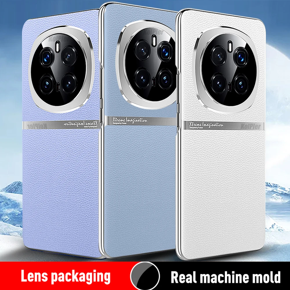 

Оригинальный чехол для Honor Magic 7 Pro, роскошный кожаный жесткий противоударный чехол для Magic7 PRO, защитное покрытие для объектива, корпус кожи, чехол