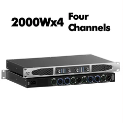 750-2000W*2 Sound Amplifier 2/4 Channel Professional Amp 112dB Hifi Digital Amplifiers For DJ Stage KTV Home Theater Audio Amps