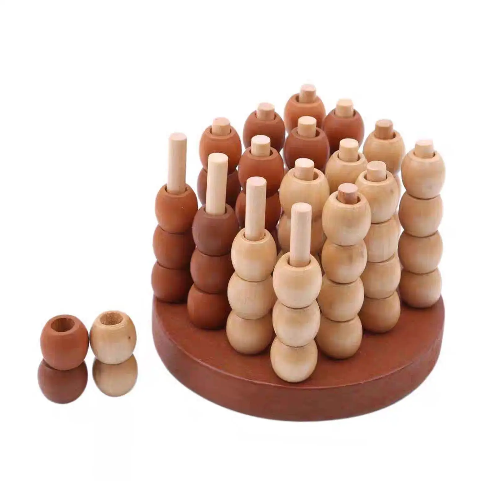 Four in A Row Game Four in A Row Chess Wooden Chess Toy Portable Classic Strategy Board Game 4 Connect in A Row Travel Game